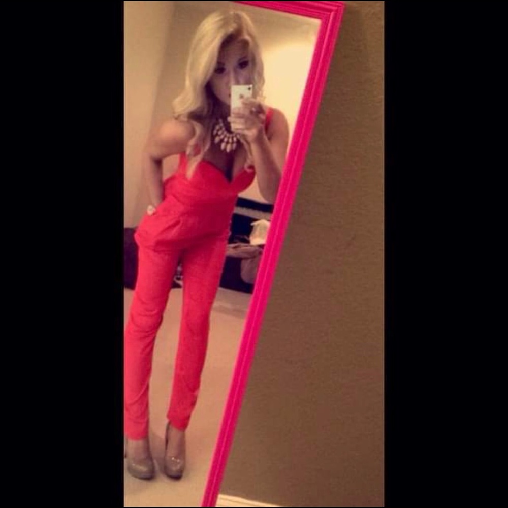 Fuchsia pink romper